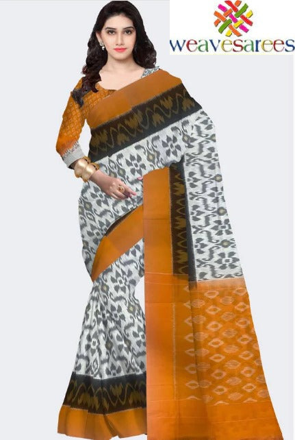 How is the Unique Weaving of Pochampally Ikat Cotton Sarees Done?
