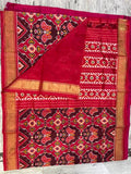 Ikat Patola Red Saree