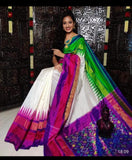 POCHAMPALLY IKKAT SILK CREAM