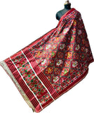 Ikkat Silk Maroon Color Patola Dupatta