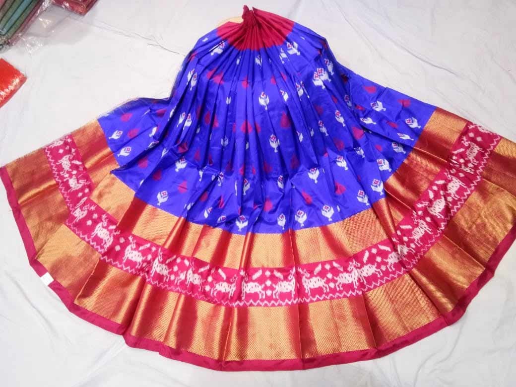 Pochampally Print Kids Lehenga - Indian Dresses