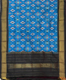 Ikkat Silk Blue Color Dupatta